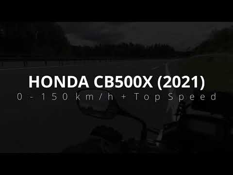 Honda CB500X (2021): 0 - 150 km/h + Top Speed (GPS) Autobahn 