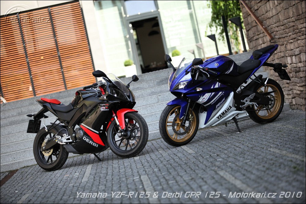 Yamaha YZF-R125 vs Derbi GPR 125 | Motorkáři.cz