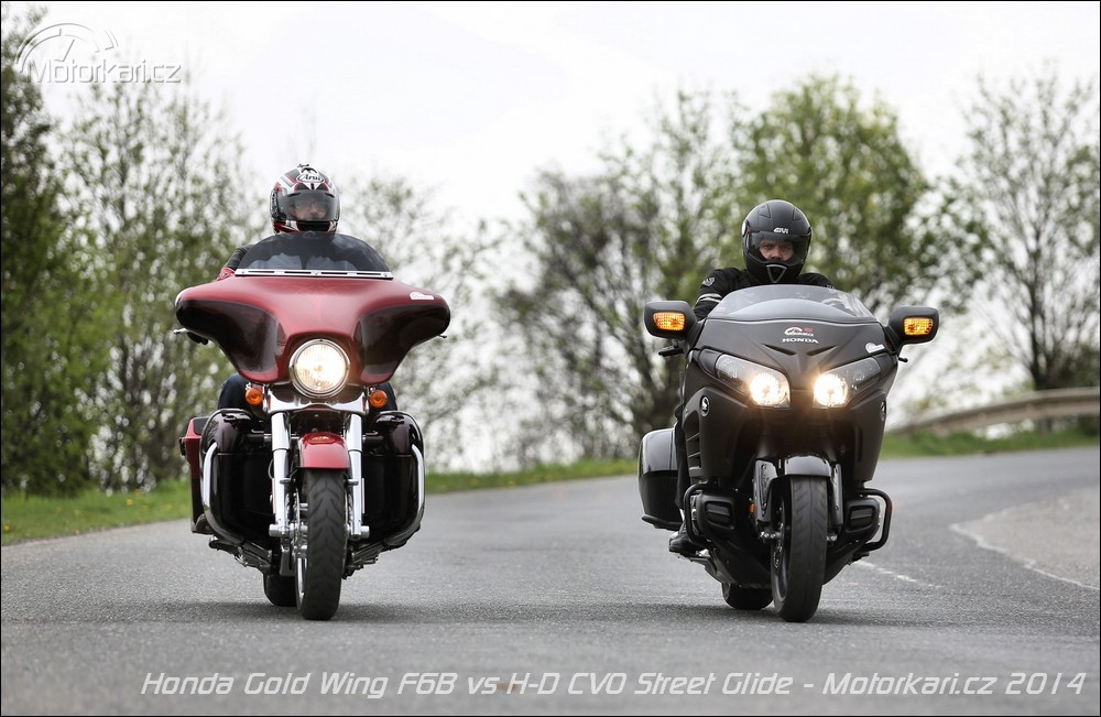 Honda Gold Wing F6B & Harley-Davidson CVO Street Glide | Motorkáři.cz